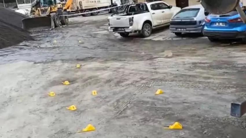 Şavşat'da beton santraline silahlı saldırı kamerada