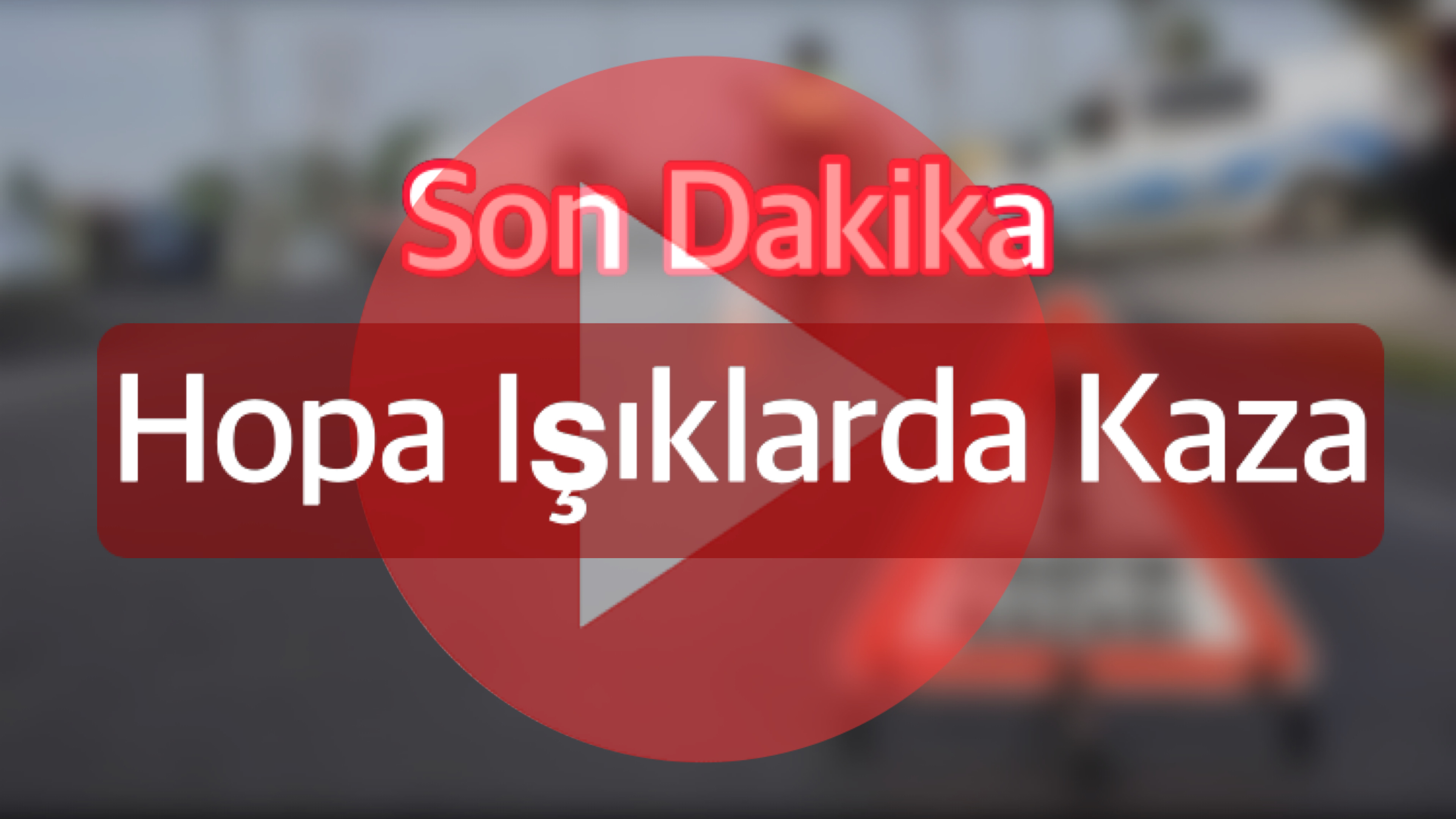 Sondakika Hopa Işıklarda Kaza; 4 yaralı olay yerinden görüntüler