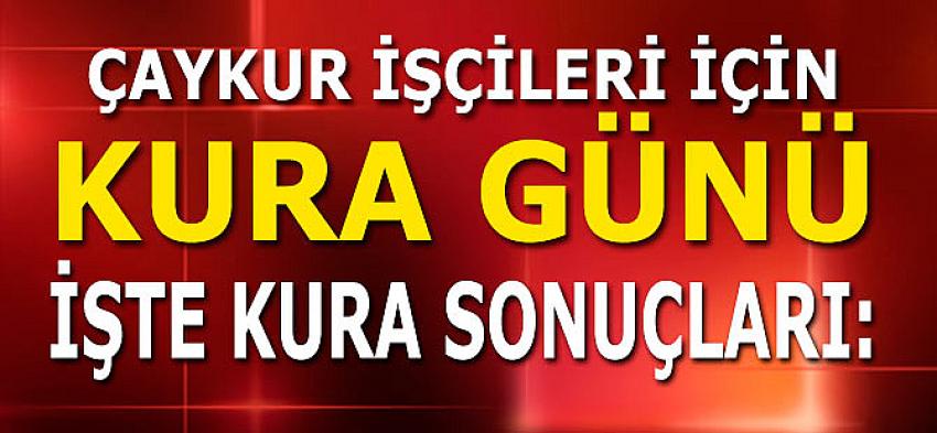Arhavi Çaykur Engelli Kura Sonuçları Yayınlandı