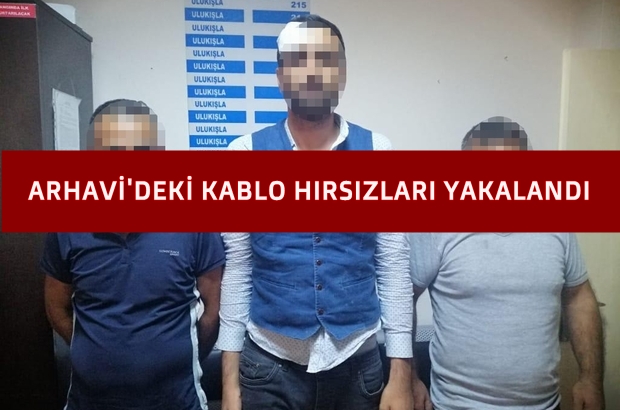 10 Bin Tl'lik Ödül Konulan kablo hırsızları yakalandı