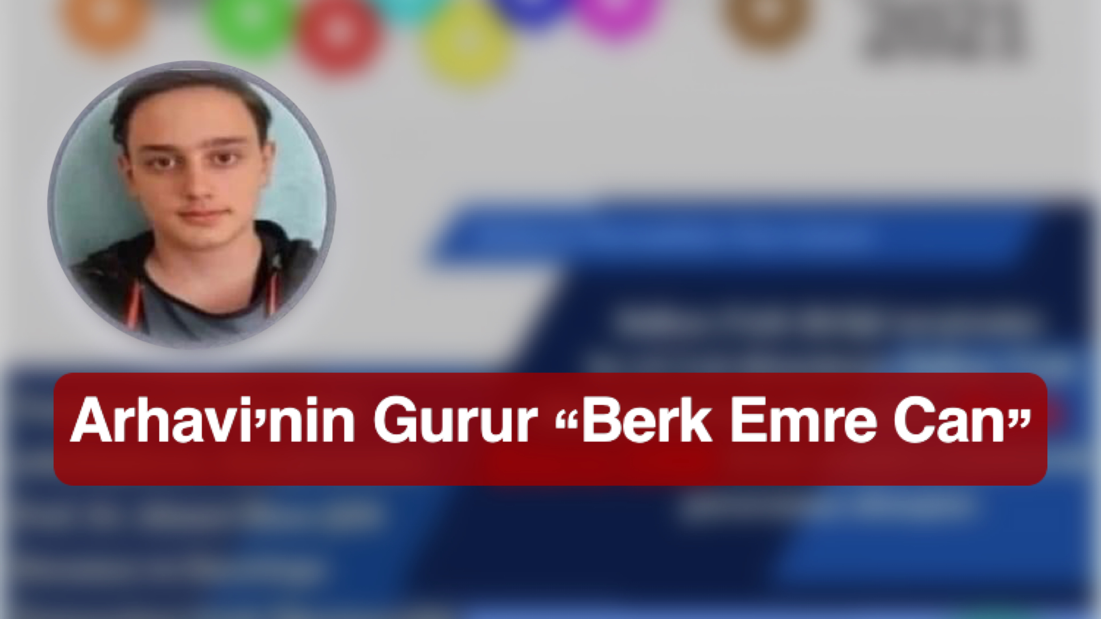 Arhavi’nin Gururu “Berk Emre Can”