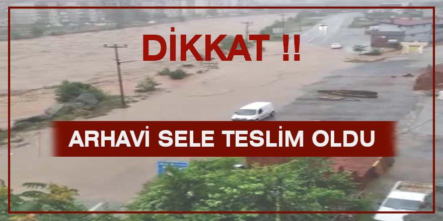 Arhavi Sele Teslim Oldu