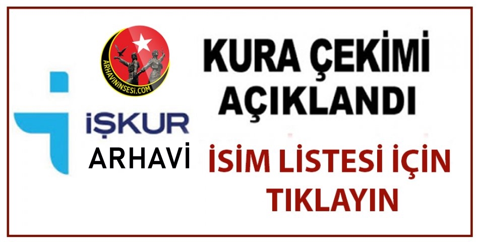 Arhavi OGM İŞKUR Kura Sonuçları Açıklandı: ''İşte Kura Sonuçları''