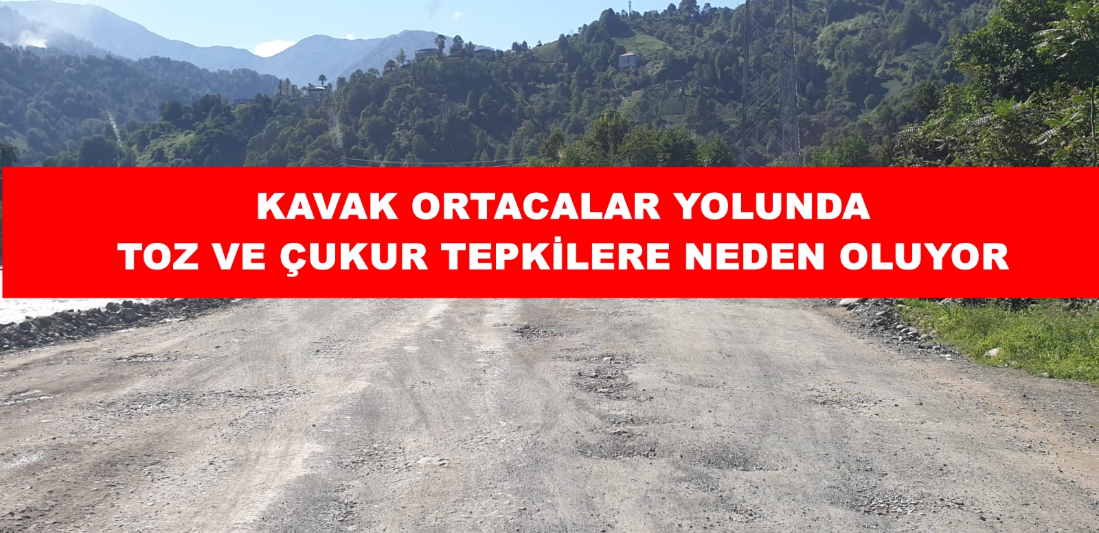 Kavak Yolunda Sürücülerin çukur ve Toz tepkisi!