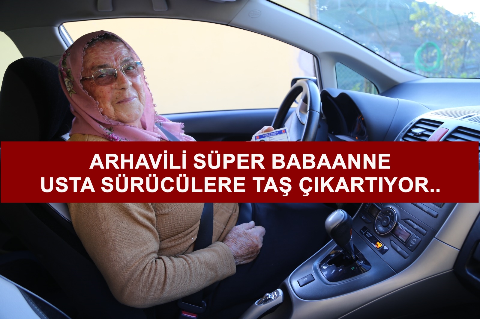 Arhavili Süper Babaanne usta şoförlere taş çıkartıyor