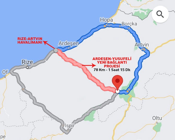 Havalimanı, Rize Ardeşen-Yusufeli Tüneli İle Birlikte Güçlenecek.