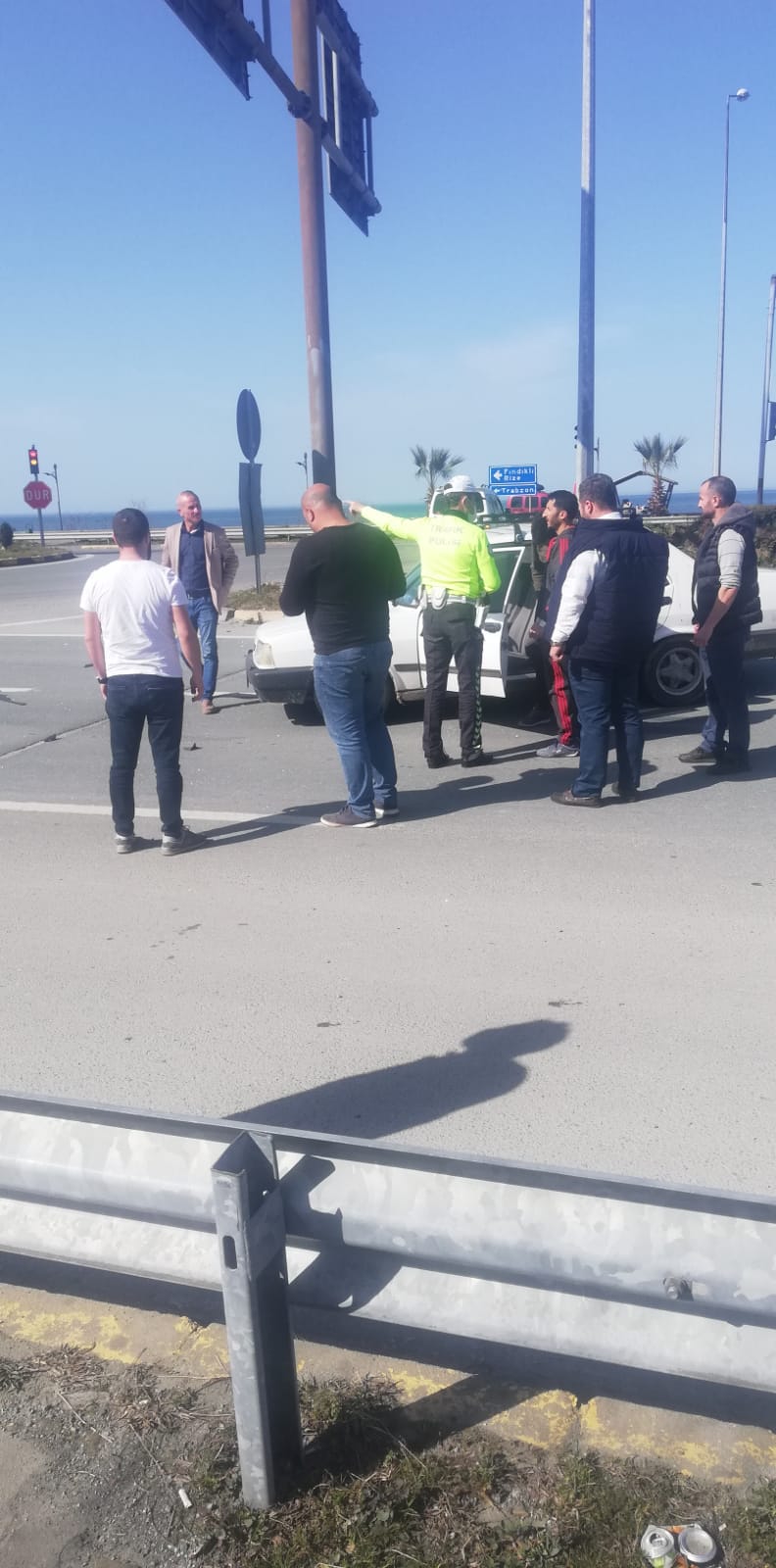 Arhavi Işık'larda kaza