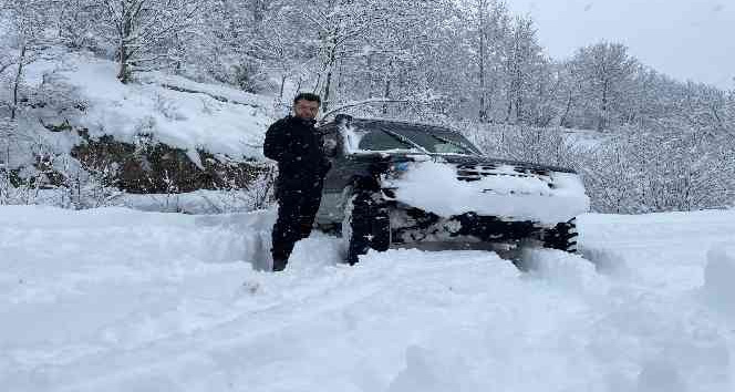 Artvin'de kar yağışı yeniden etkili olmaya başladı