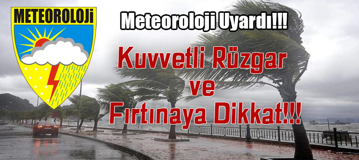 Meteoroloji  Uyardı ; Arhavi için Fırtına Uyarısı