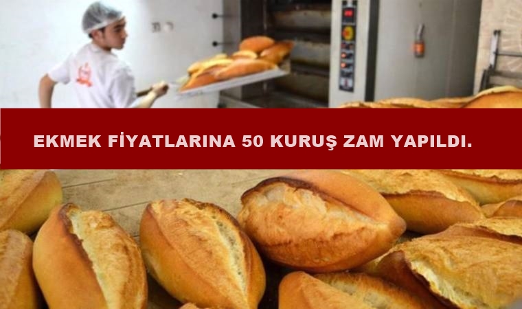 Arhavi'de ekmek fiyatlarına 50 kuruş zam
